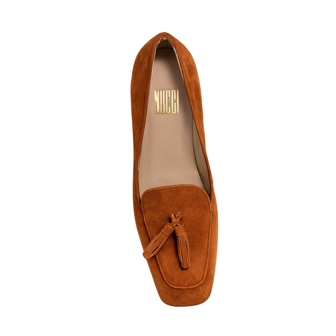 Sophia - Cuir daim Camel