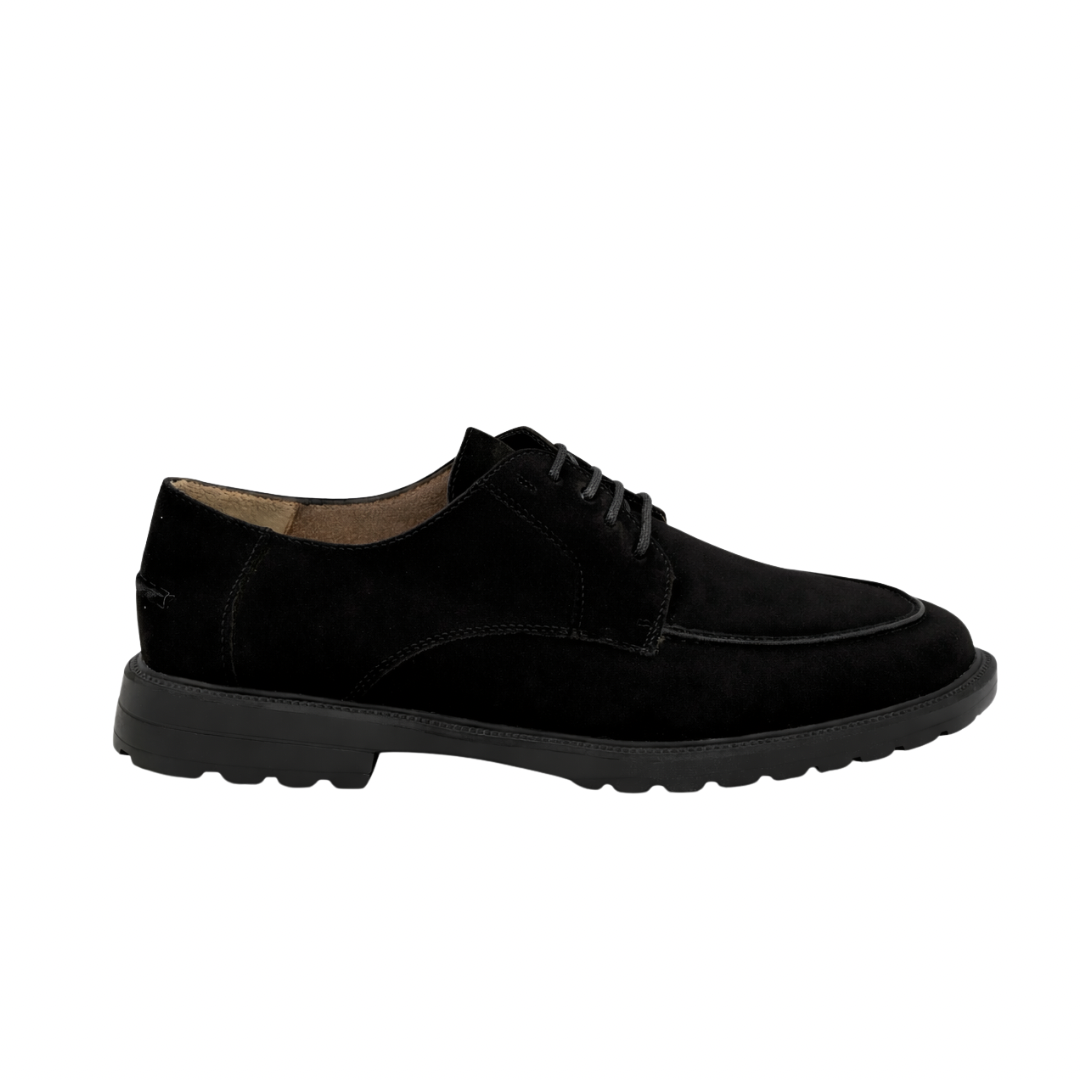 Alvy Femme - Cuir daim noir