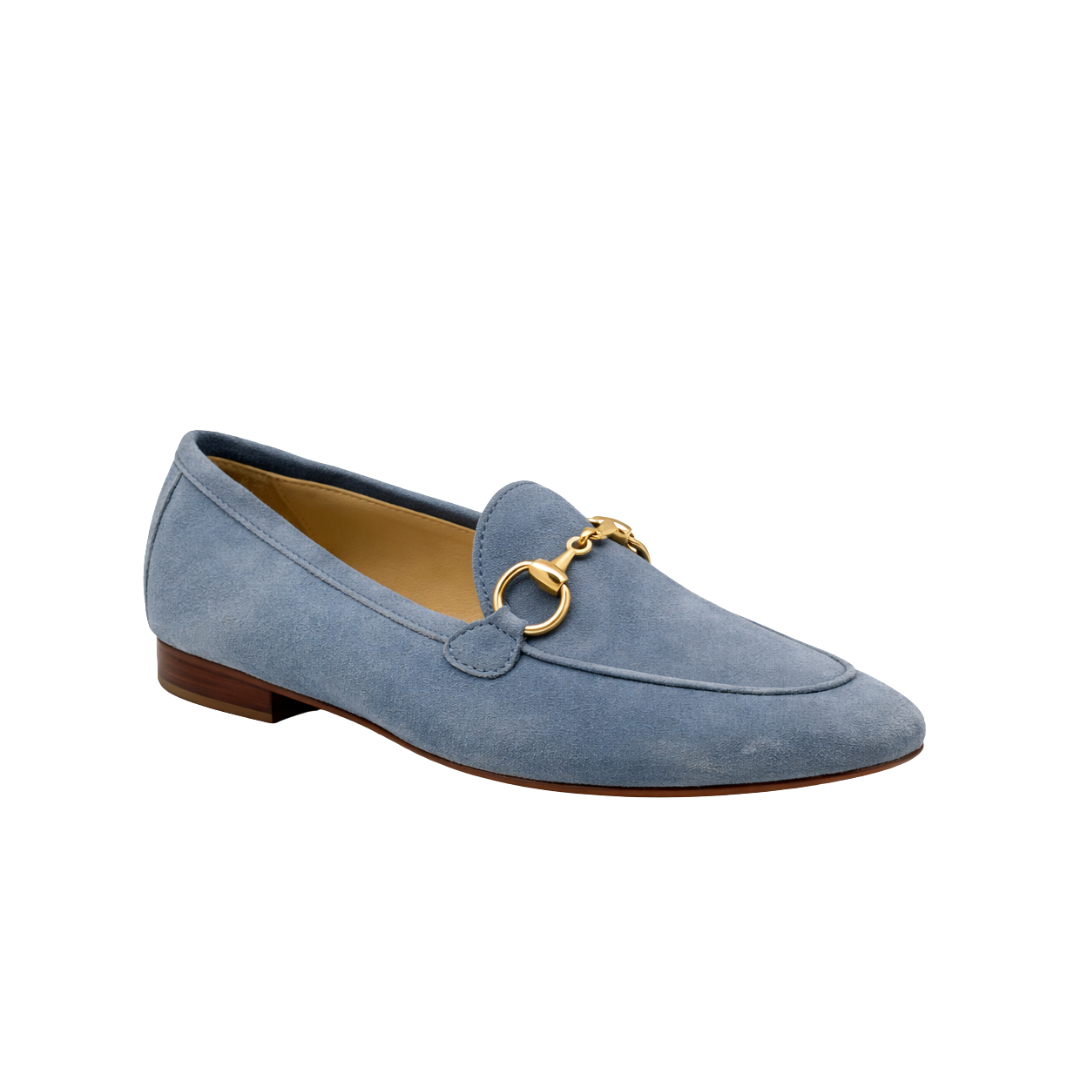 Céleste - Cuir nubuck Bleuciel