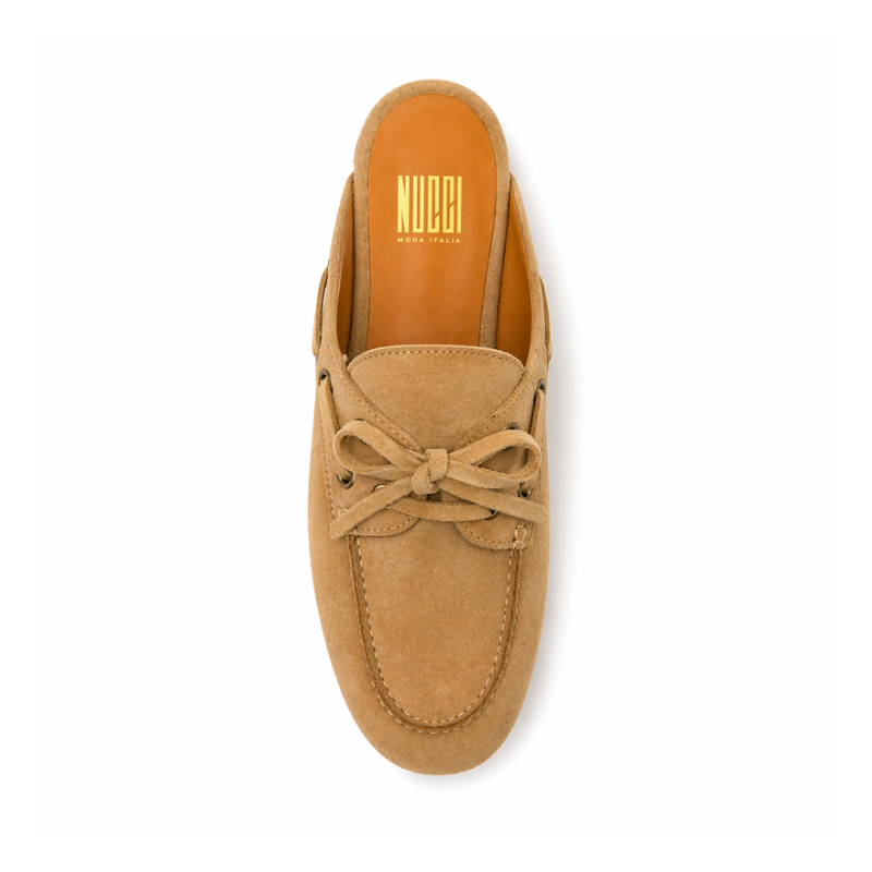 Mule Ibiza Femme - Cuir suède Sable