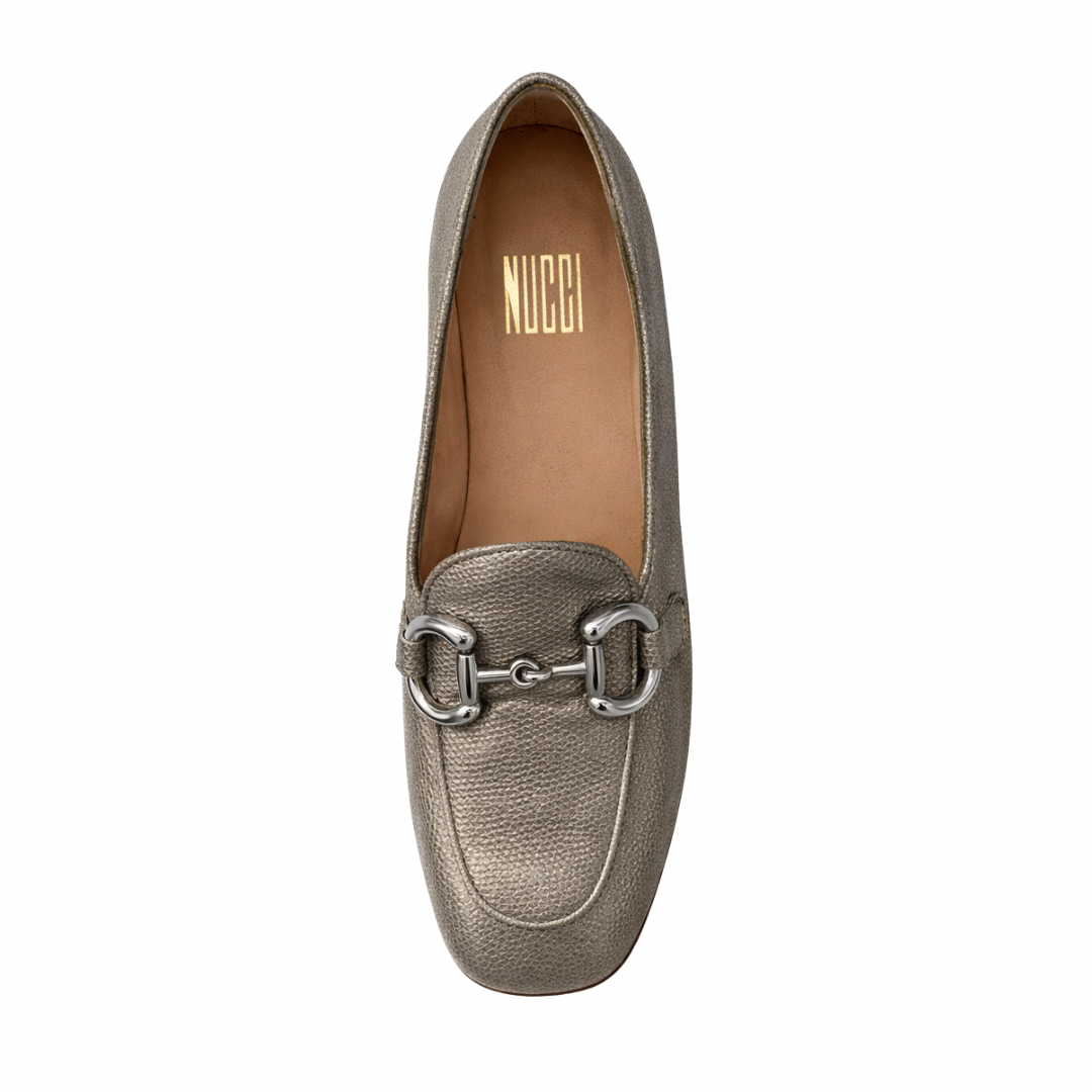 Livia - Cuir métallisé Beige