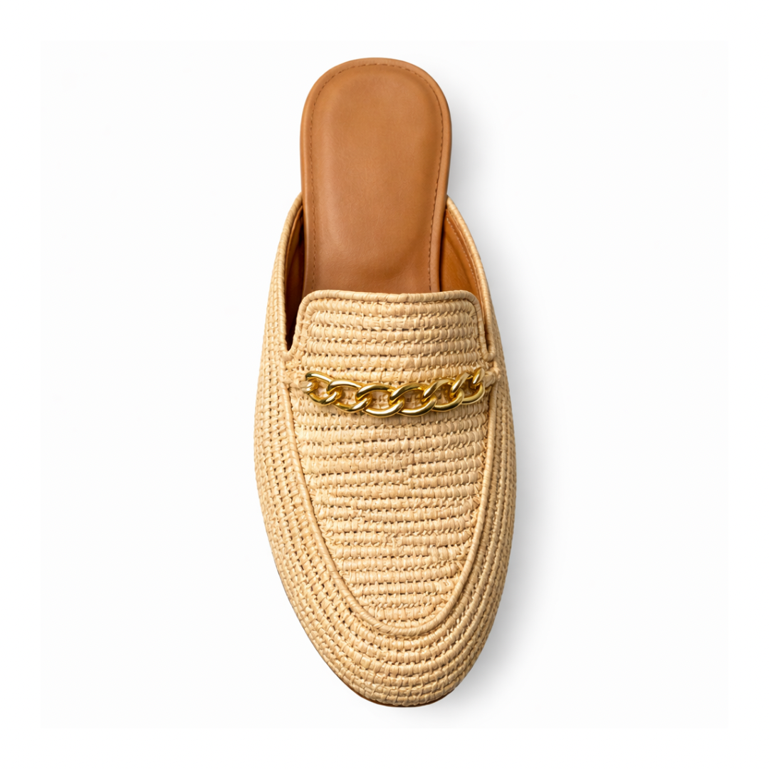 Mule RIVIERA - mule en raphia