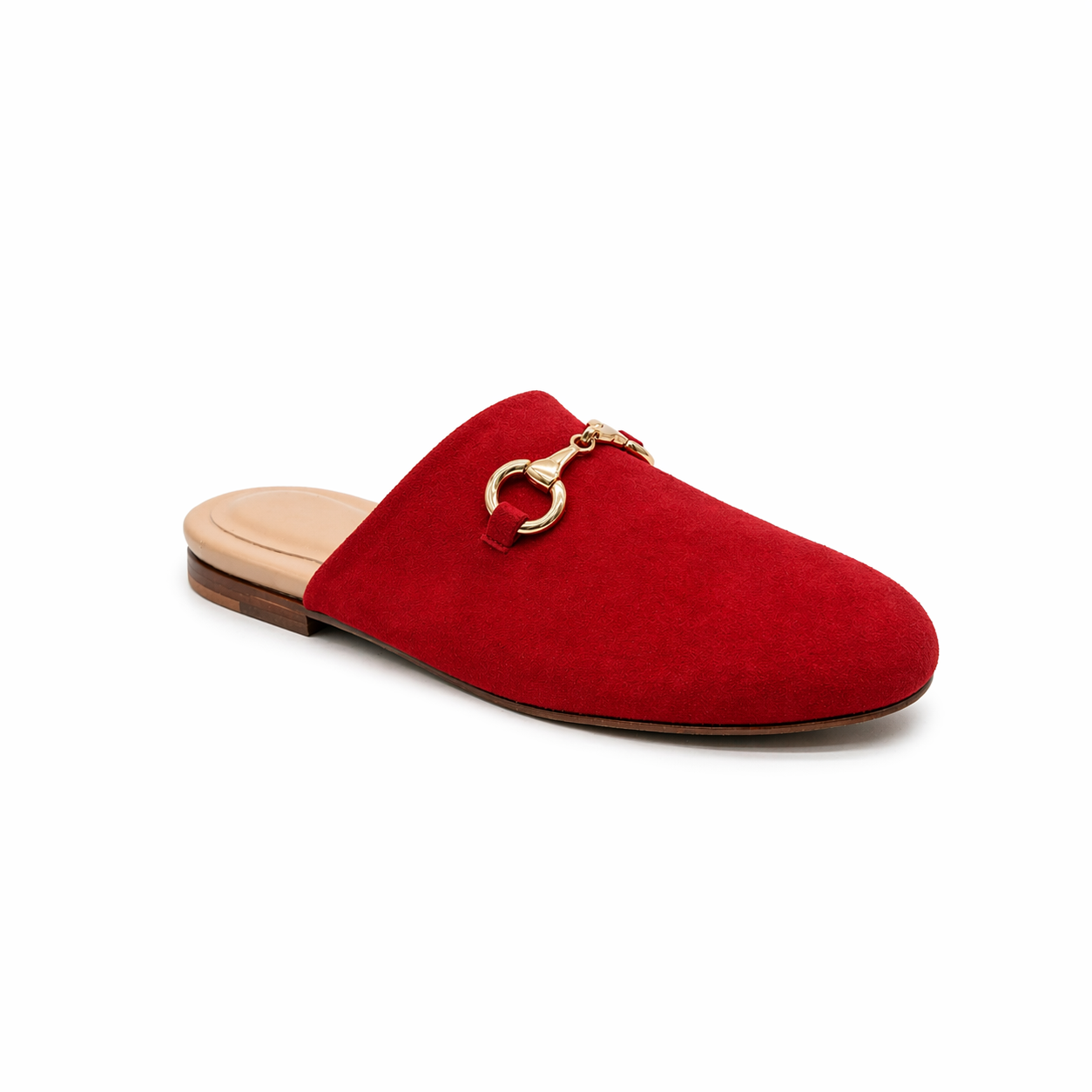Mule Torino Femme - Cuir Suède Rouge