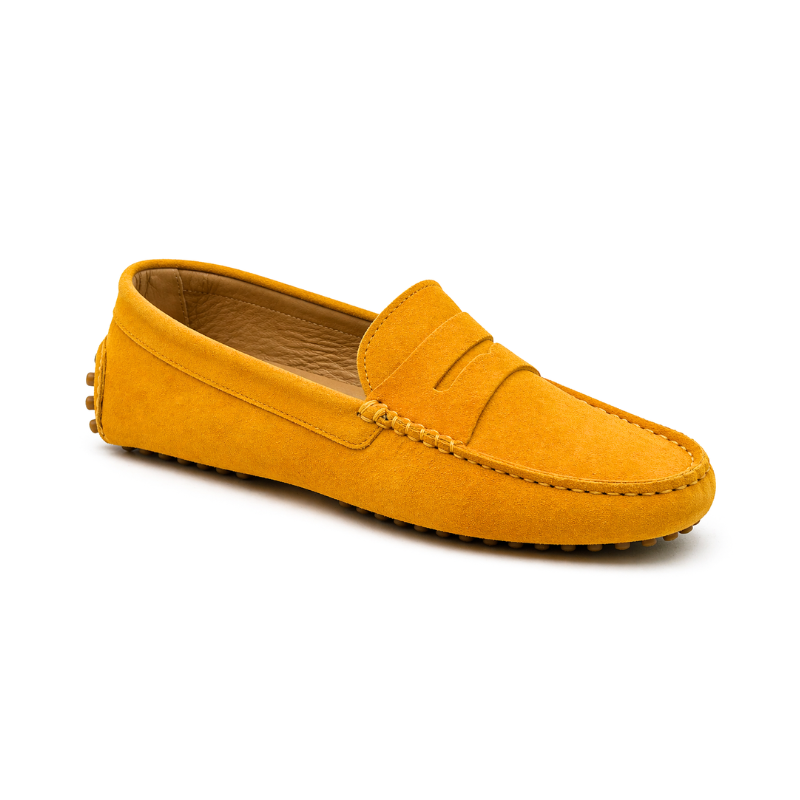 Portofino Femme - Cuir suèdé Jaune
