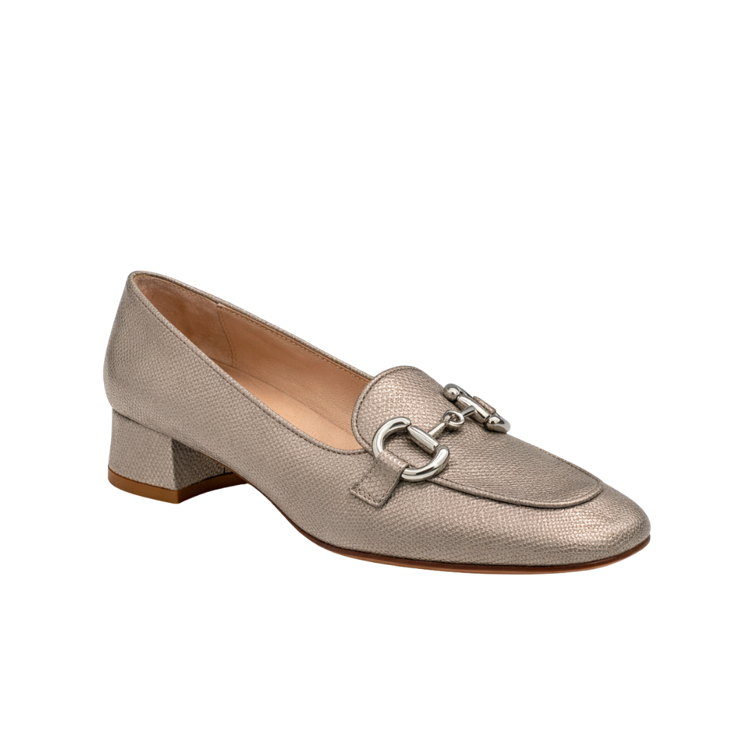 Livia - Cuir métallisé Beige