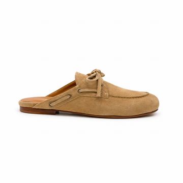 Mule Ibiza Femme - Cuir suède Sable