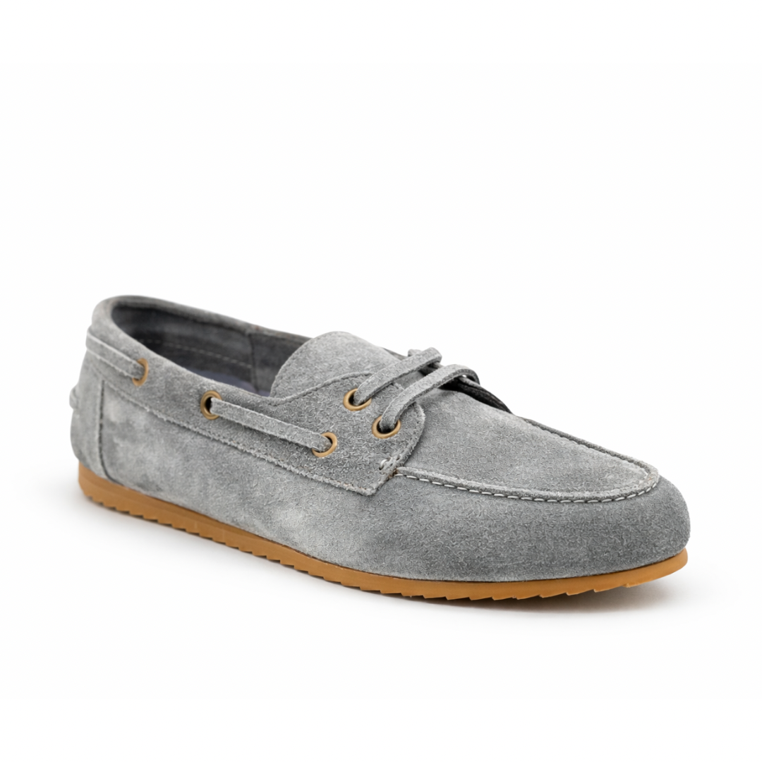 Bateau - Cuir daim Gris