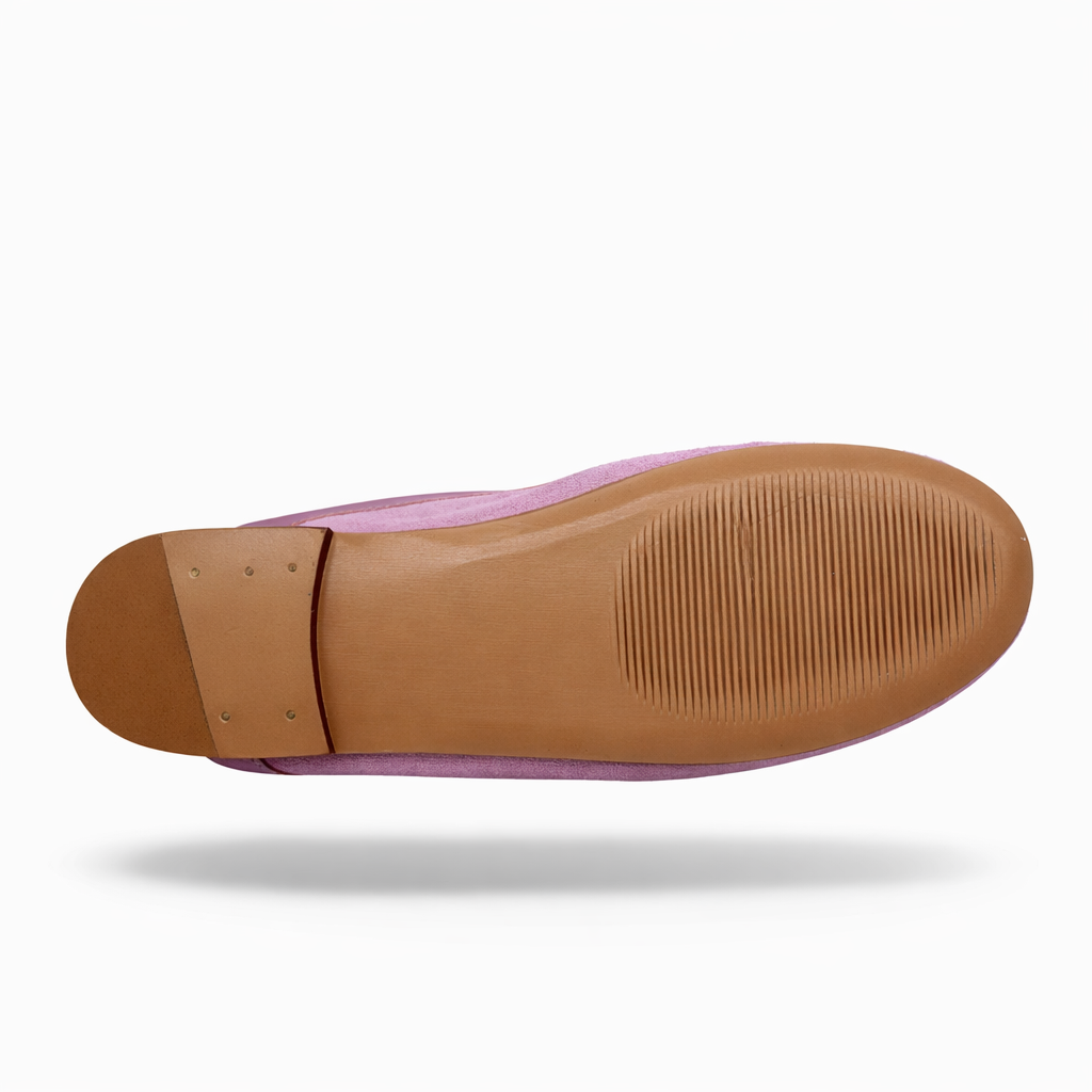 Mule imperiale - Cuir daim Rose lavanda