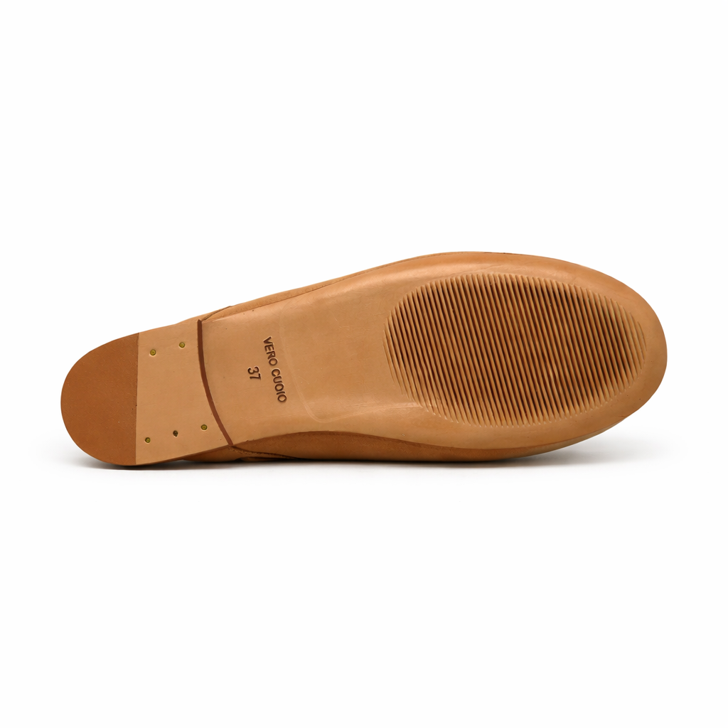Mule Ibiza - Cuir suède beige