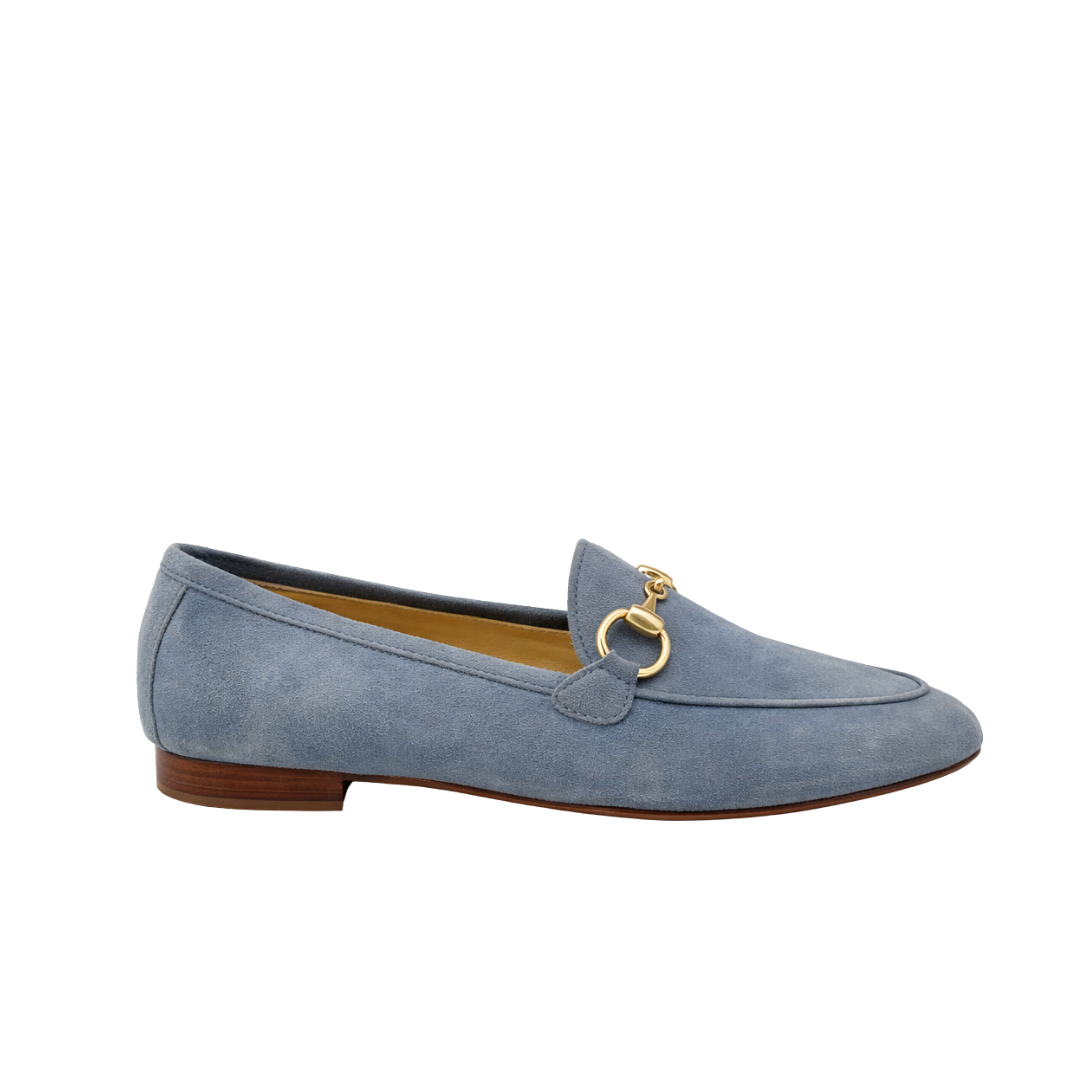 Céleste - Cuir nubuck Bleuciel
