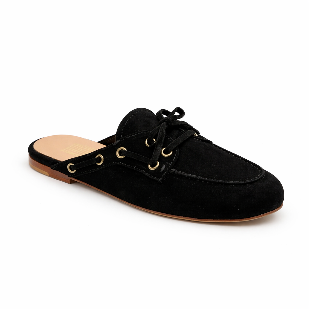 Mule Ibiza - Cuir suède Noir