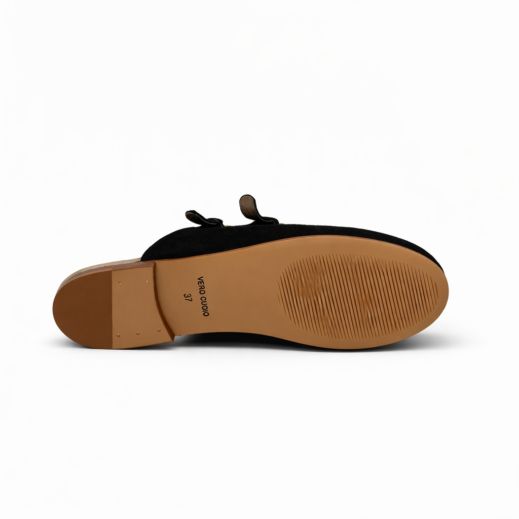 Mule Milano - Cuir Suède Noir