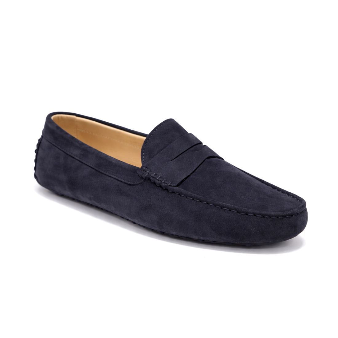 Riviera Homme - Cuir Suédé Bleu nuit