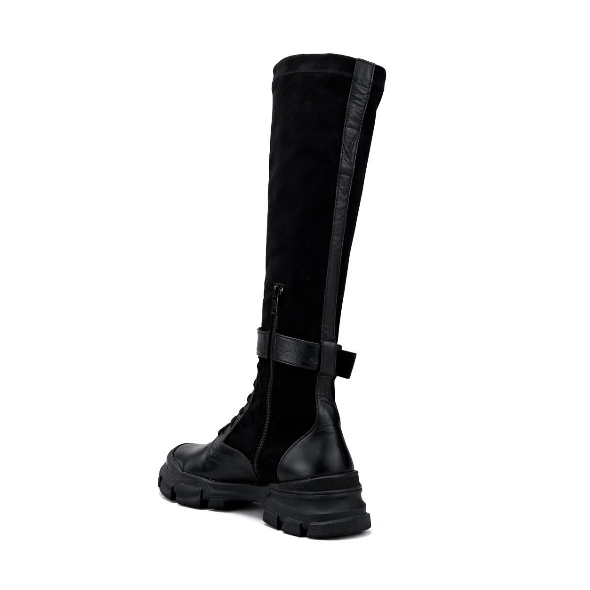 SIGNORIA - Cuir daim lycra Noir