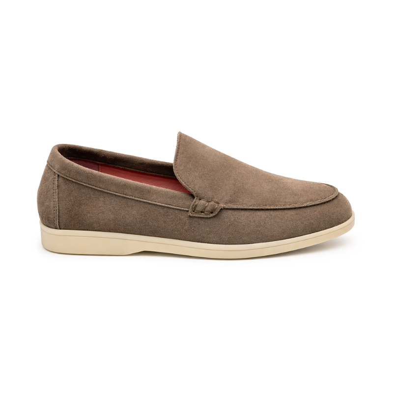 Lunéa Femme - Cuir suédé Taupe