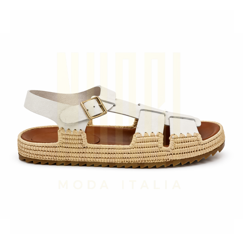 Sandale TERRA Femme - Cuir Blanc
