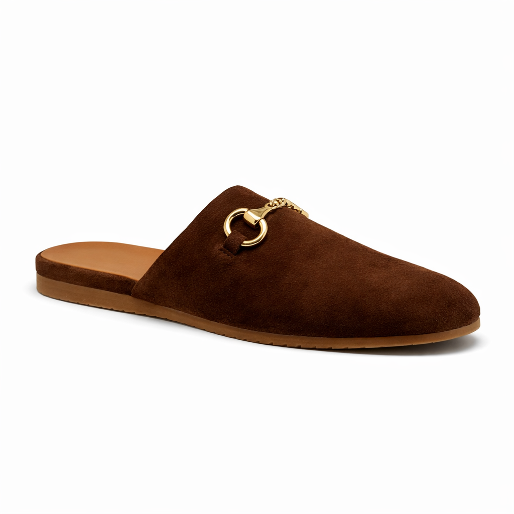 Mule Torino Femme - Cuir Suède Marron