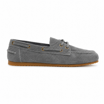 Bateau Femme - Cuir daim Gris