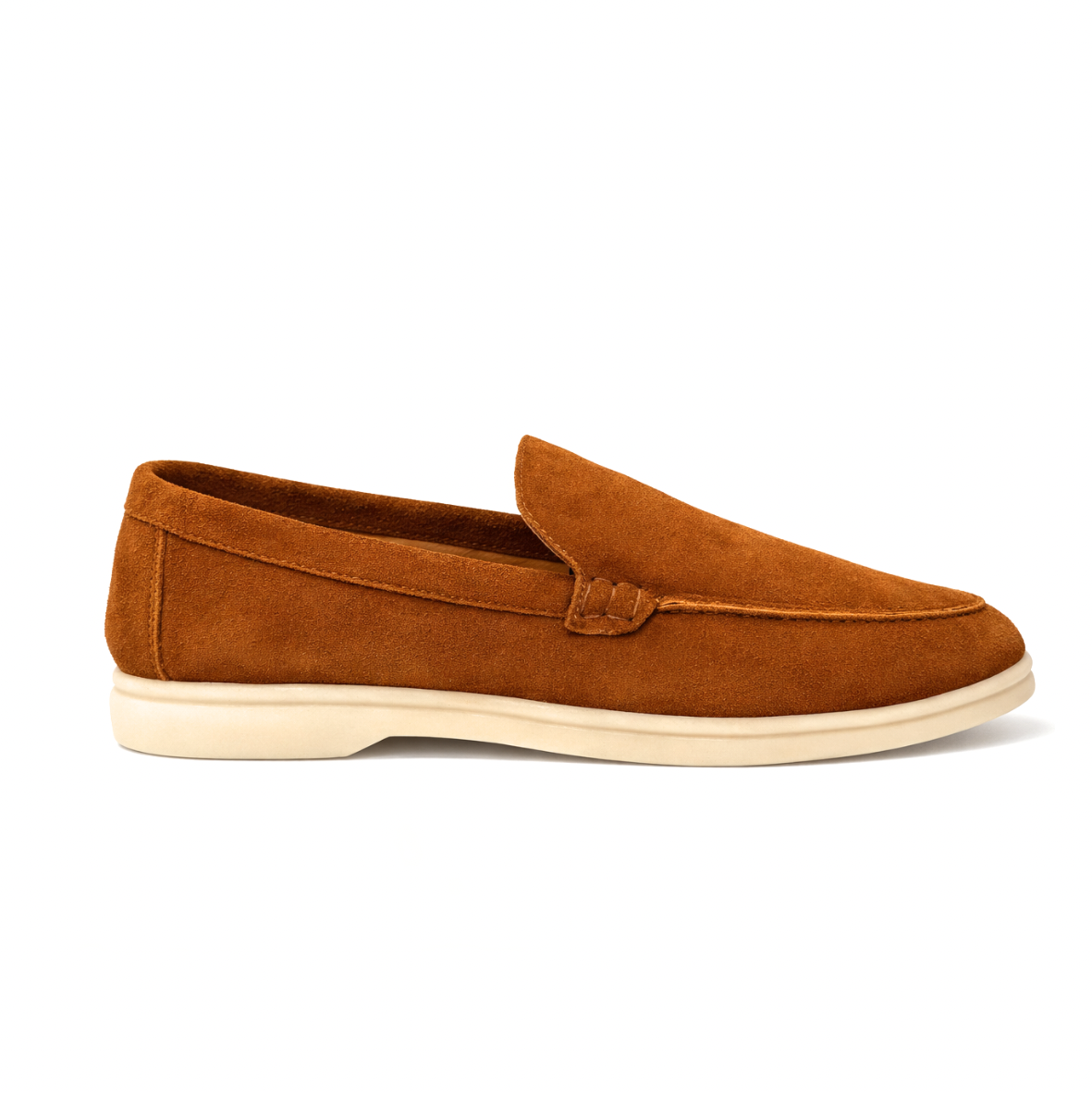 Lunéa Femme - Cuir suédé Camel