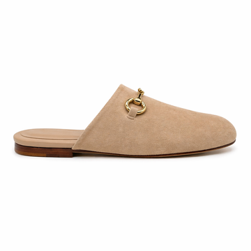 Mule Torino Femme - Cuir Suède beige
