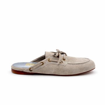 Mule Ibiza - Cuir daim Gris