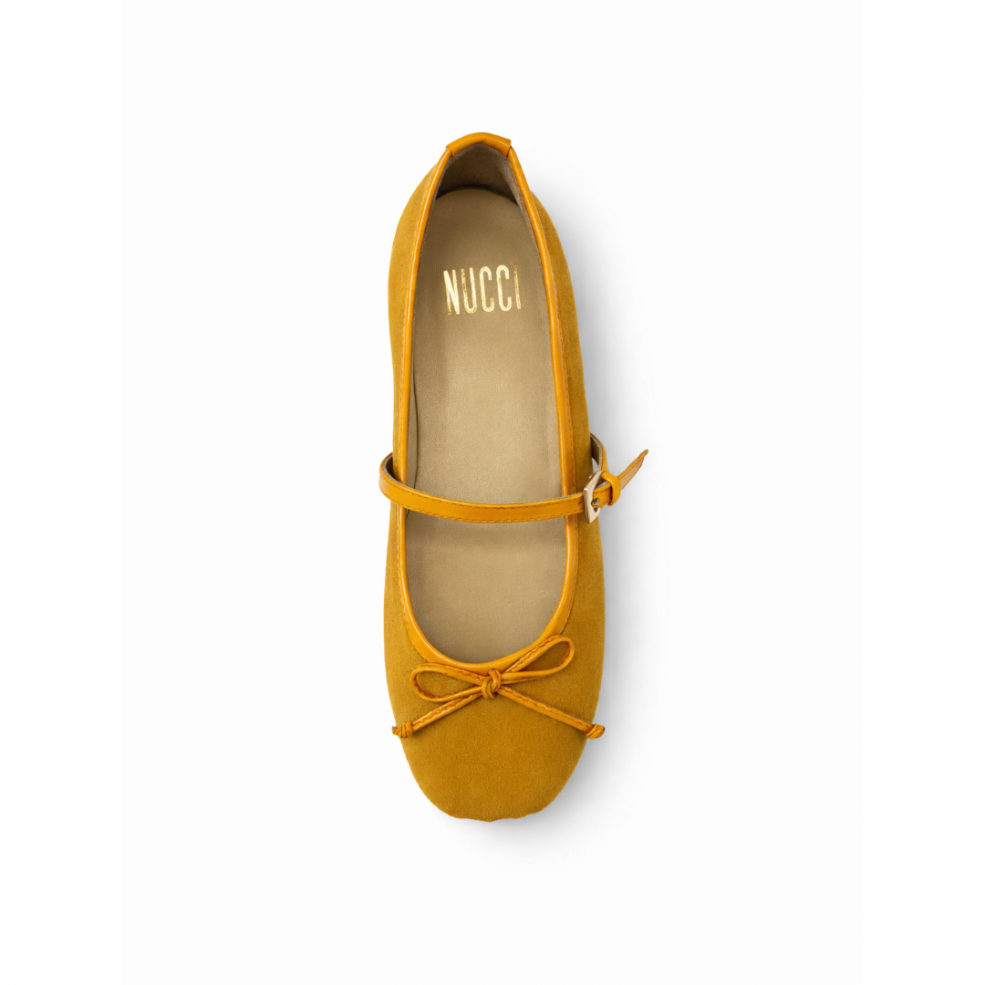 Roma - Cuir suédé Jaune