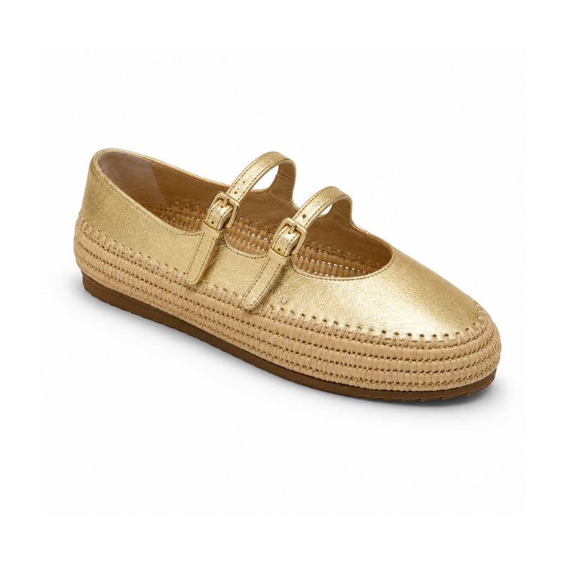 Azur Femme - Cuir Or