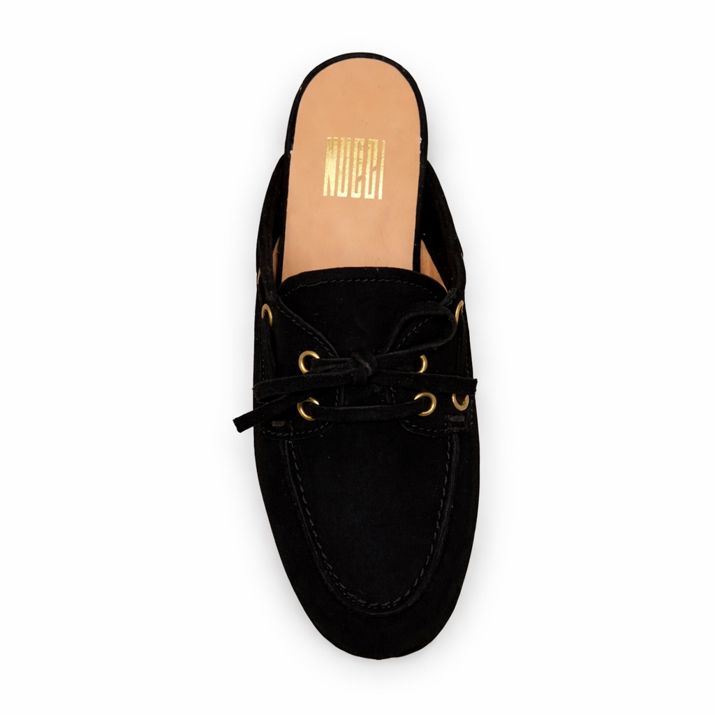 Mule Ibiza - Cuir suède Noir