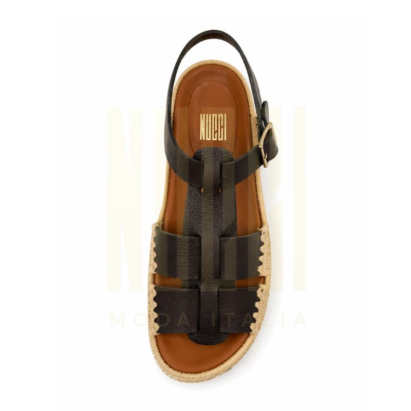 Sandale TERRA Femme - Cuir Marron