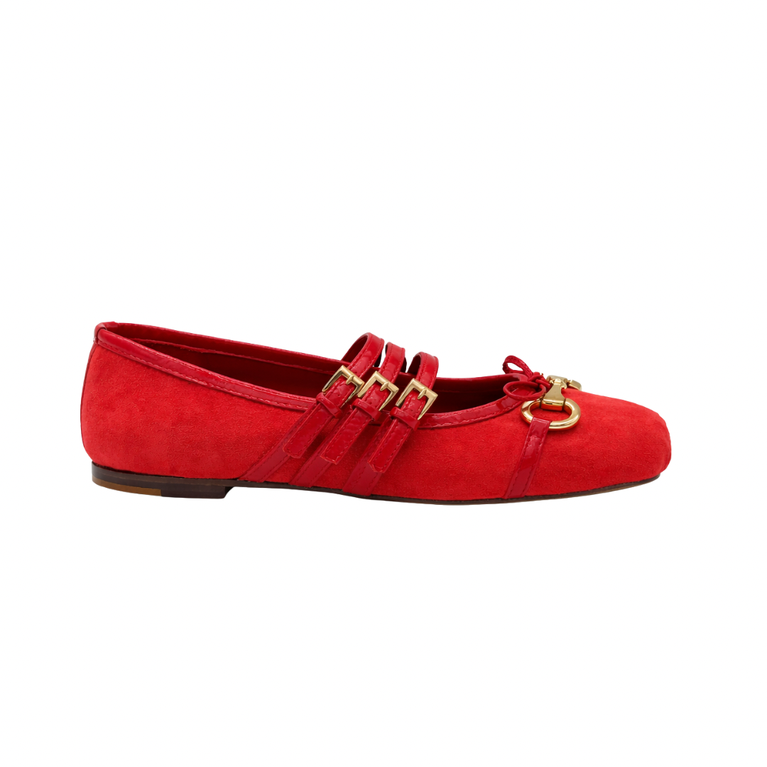 Venezia - Cuir Daim Rouge