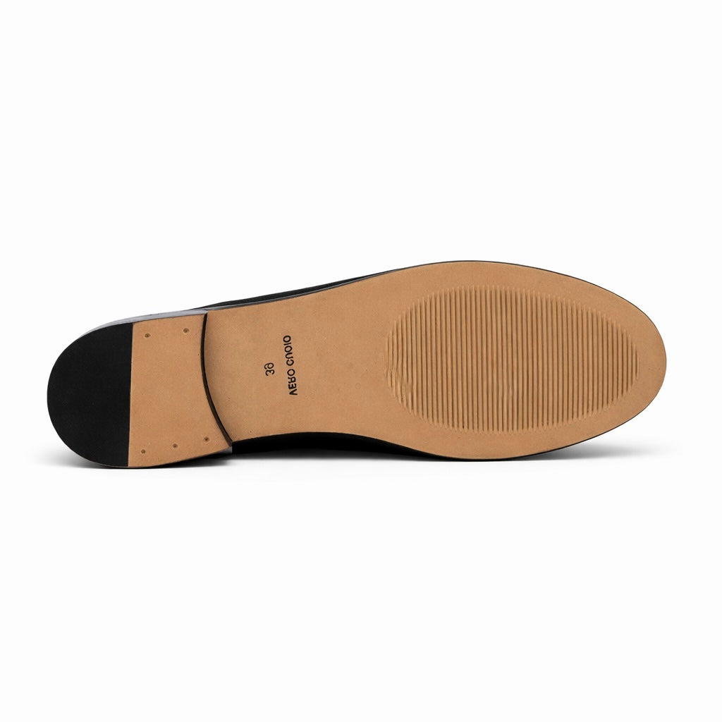 Mule Laurent Femme - Cuir Daim Bleu
