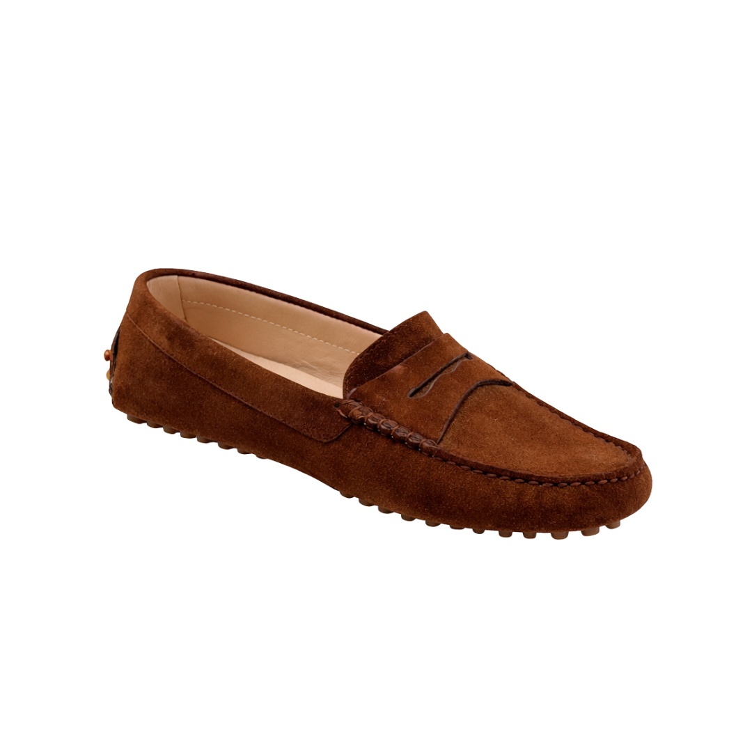 Portofino Femme - Cuir nubuck Cognac