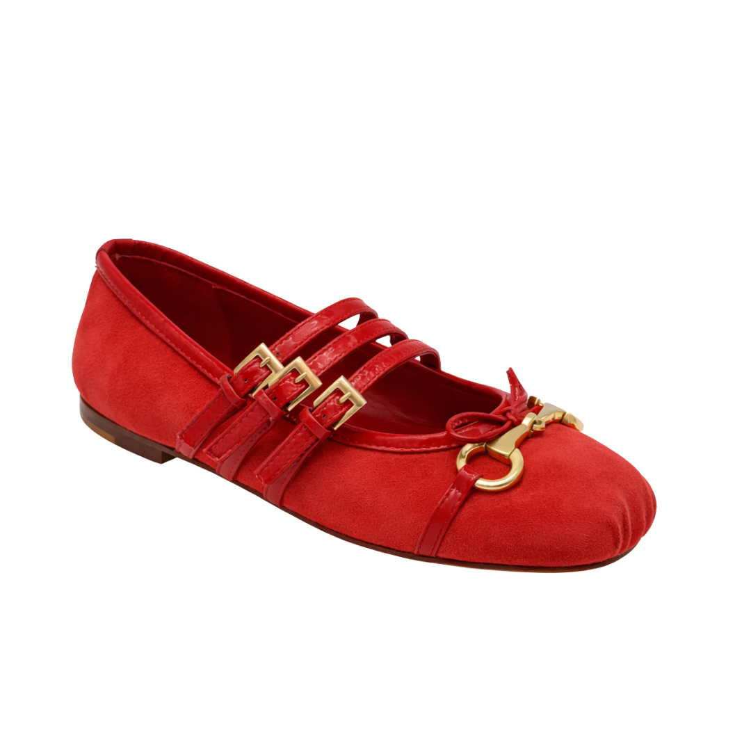 Venezia - Cuir Daim Rouge