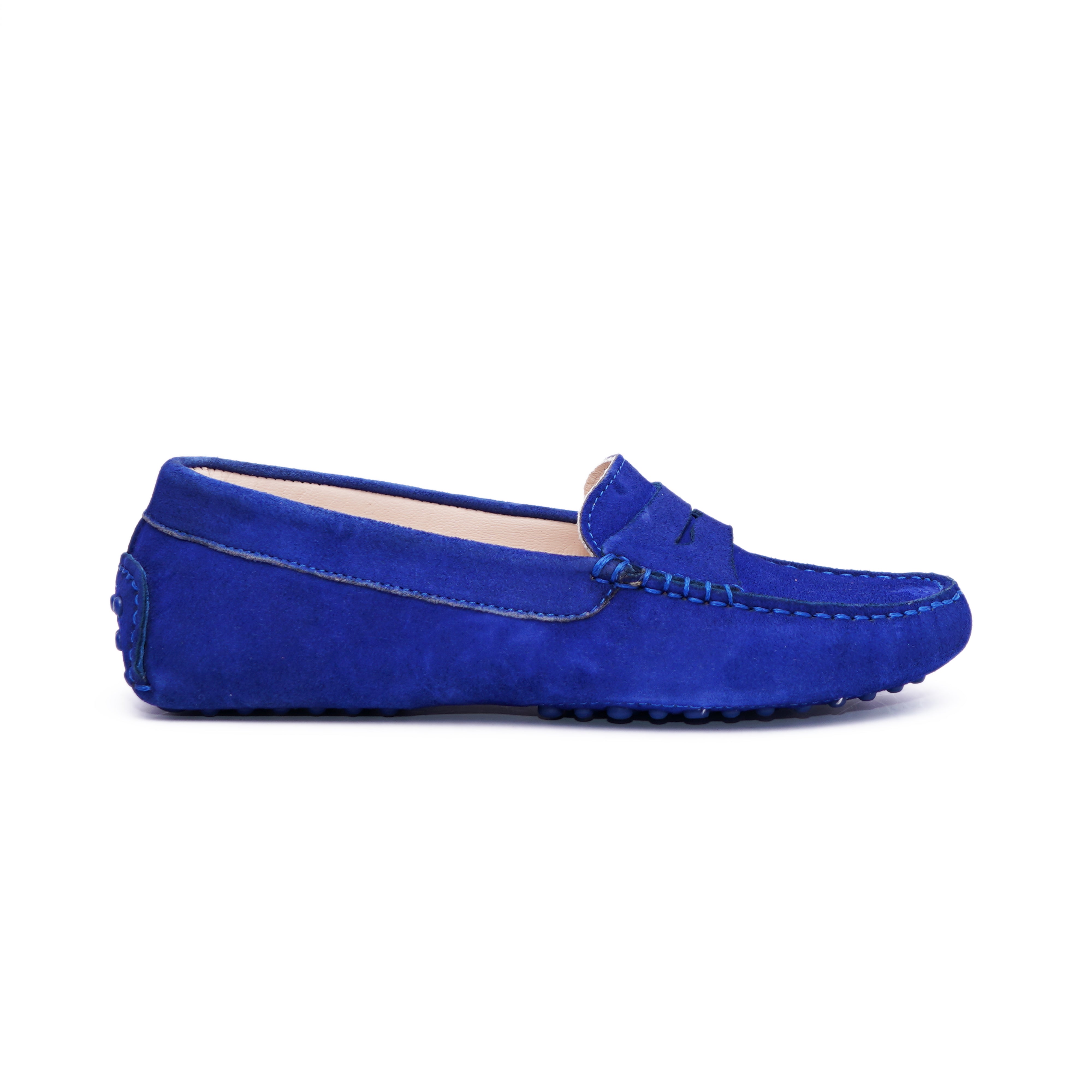 Portofino Femme - Cuir nubuck Bleu Royal