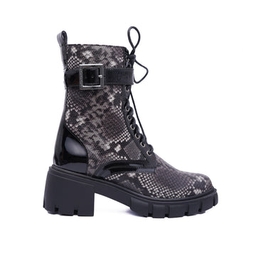 Verona - Cuir Python Noir