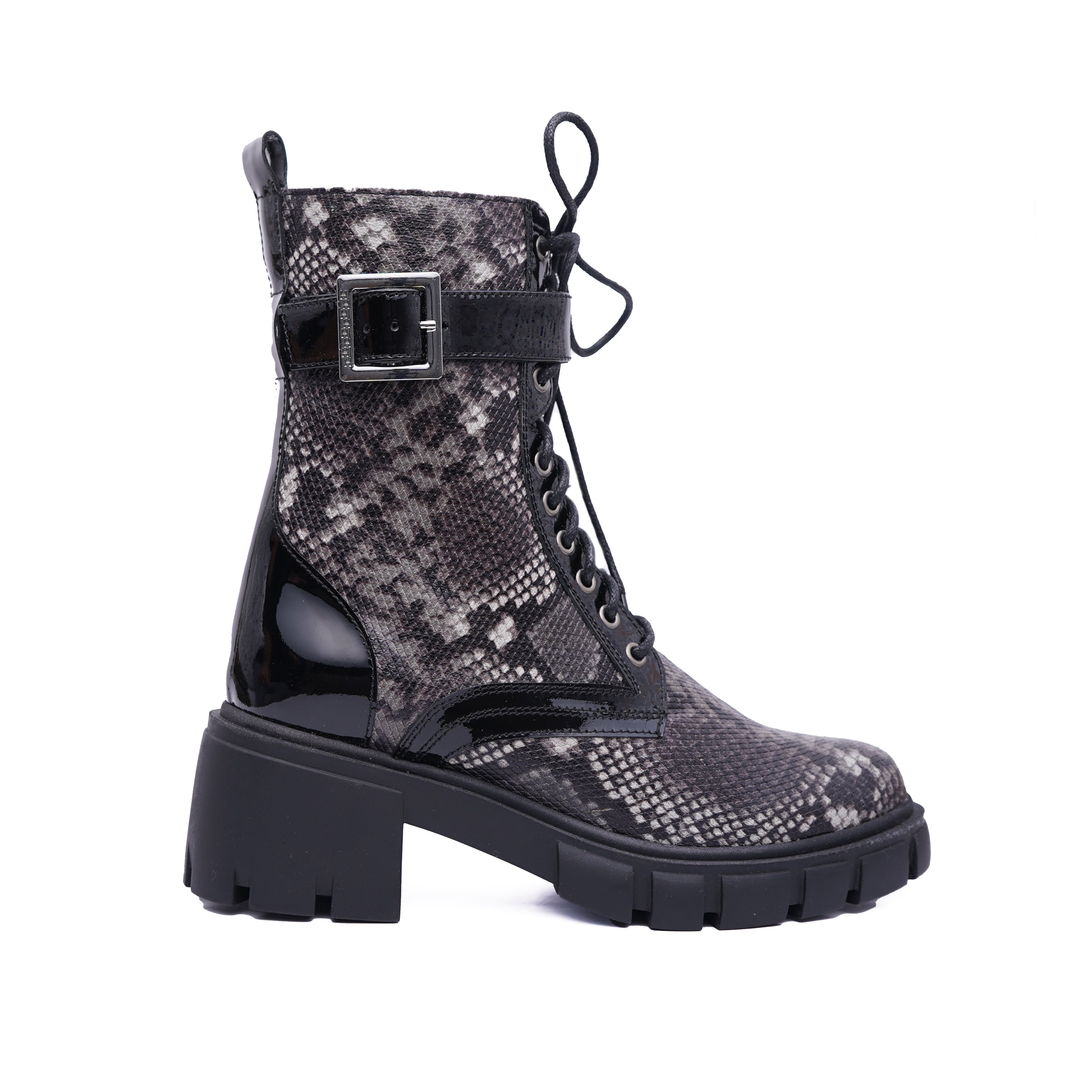 Verona - Cuir Python Noir