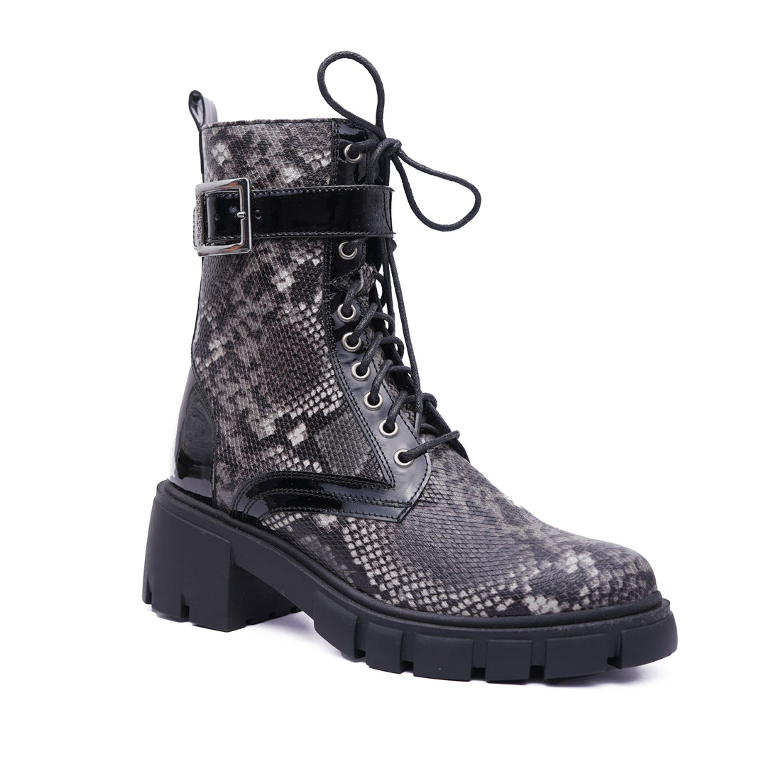 Verona - Cuir Python Noir